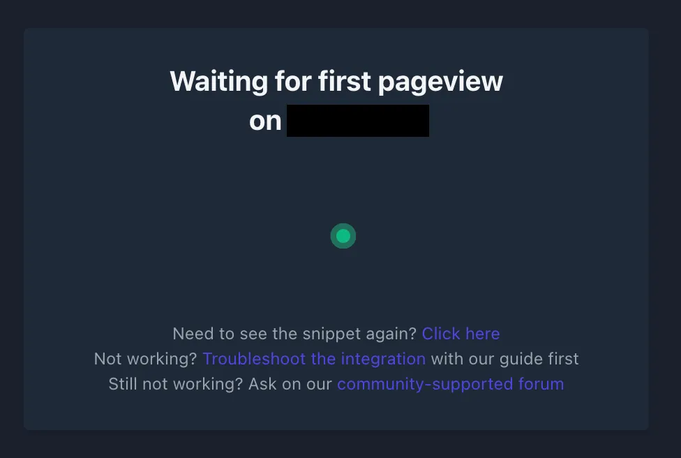 Plausible - Wait for first data